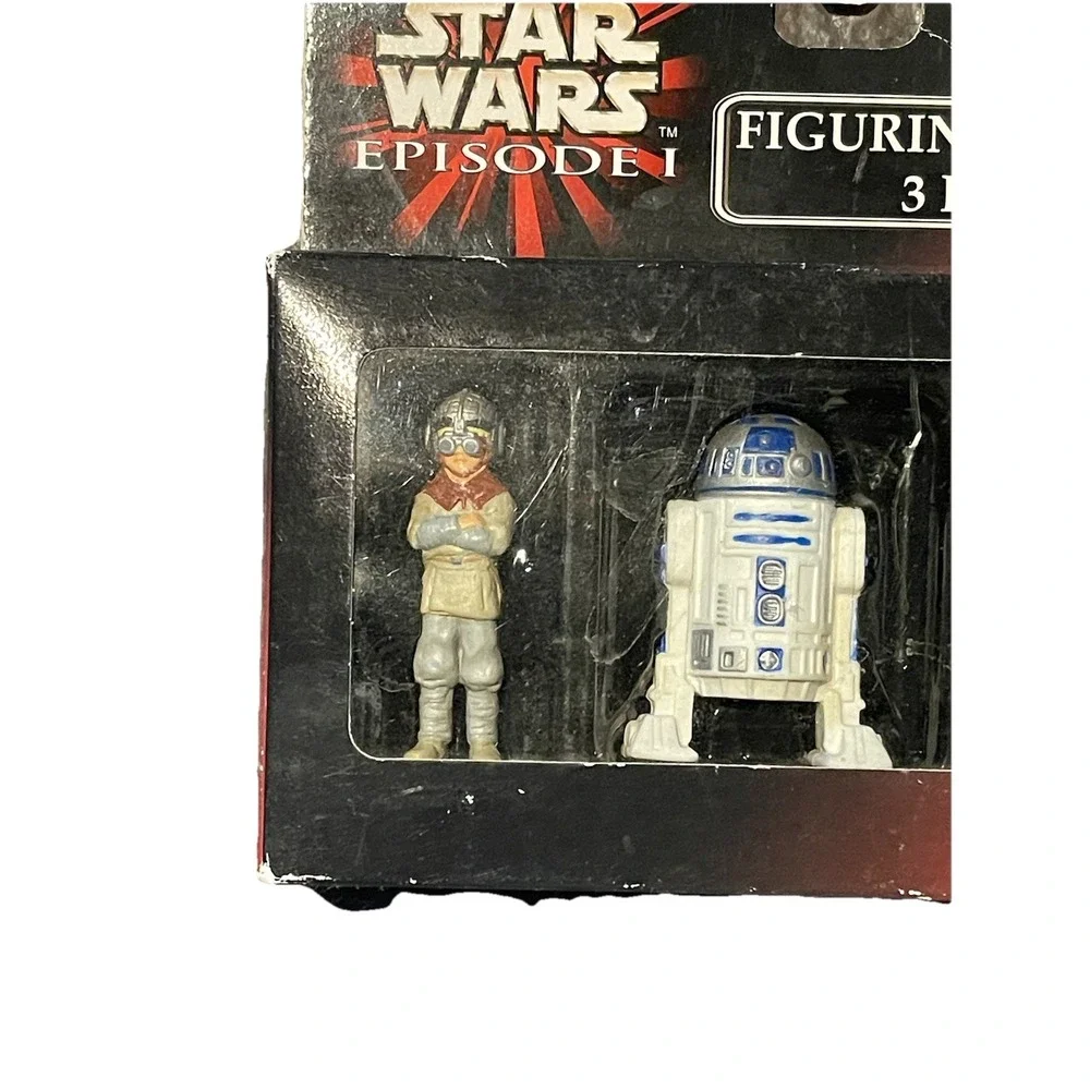 Star Wars Episode 1 Figurine Erasers 3 Pack-Anakin, R2-D2, and Jar Jar  NEW